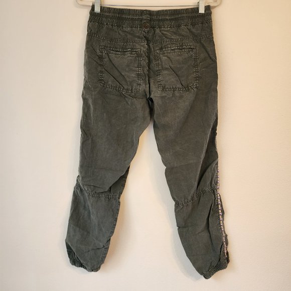 Anthropologie, Women's Jogger Pant, Size 25, Green, accent Trim, Casual, Relaxed - Picture 3 of 13